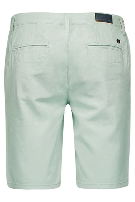 SHORT WITH LINEN GARMENT DYED MINT 5