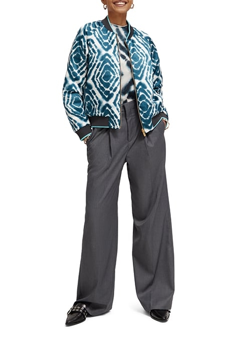 REVERSIBLE BOMBER JACKET DISCO TIE DYE BOTTLE GREEN 2