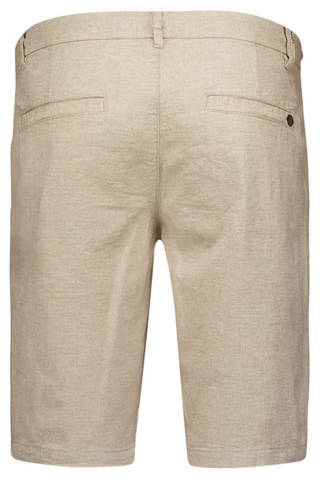 SHORT WITH LINEN MELANGE KHAKI 2