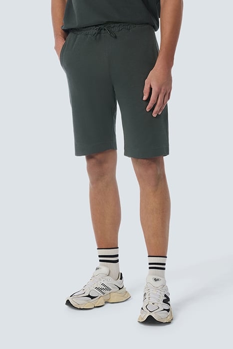 SHORT JERSEY SOLID JACQUARD SLUB DARK STEEL 1