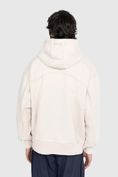 REEBOK – OVERSIZED PIPED HOODIE SAND 2