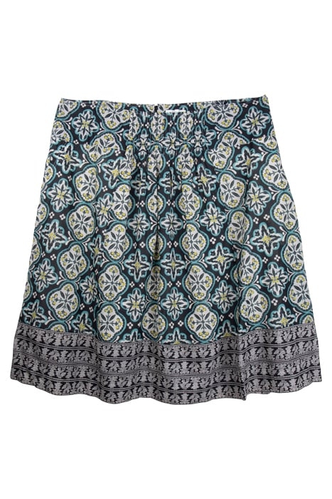 CHARLOTTE COTTON MIDI SKIRT BLACK 2