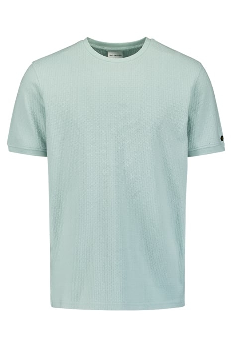T-SHIRT CREWNECK SOLID JACQUARD MINT 4