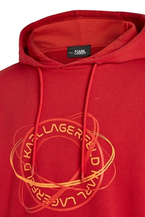 CONSTELLATION LOGO HOODIE HAUTE RED 3