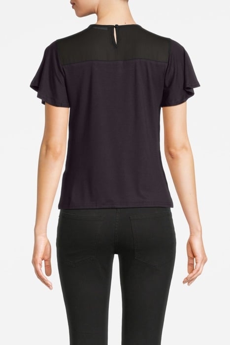 PANEL ANGEL SLEEVE TOP BLACK 2