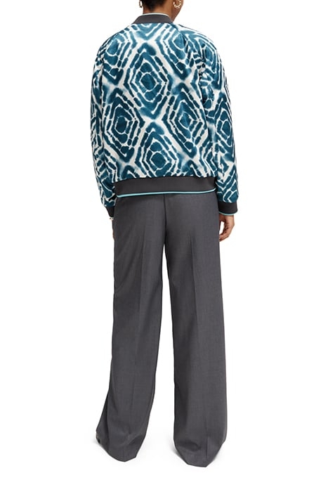 REVERSIBLE BOMBER JACKET DISCO TIE DYE BOTTLE GREEN 3