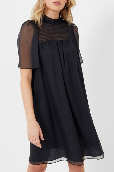 ELLA BRIDESMAID SMOCK NK DRESS BLUE 1