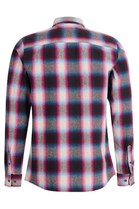 MA-SBFLUOR CHECK SHIRT DARKPURPLE 5