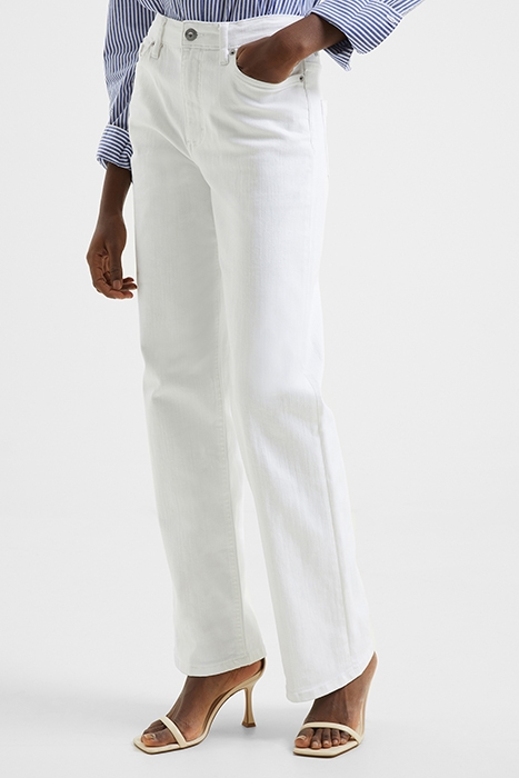 STRETCH WIDE LEG JN WHITE 4