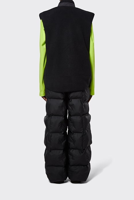 UNISEX HEAVY FLEECE VEST BLACK 2