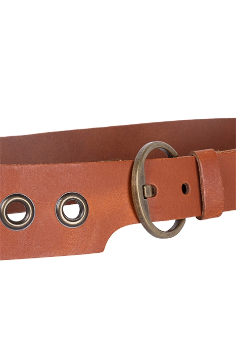 FANCY LEATHER BELT CHESTNUT 3
