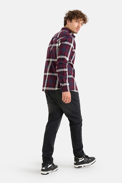 MA-SBBRIGHT CHECK SHIRT DARKPURPLE 3