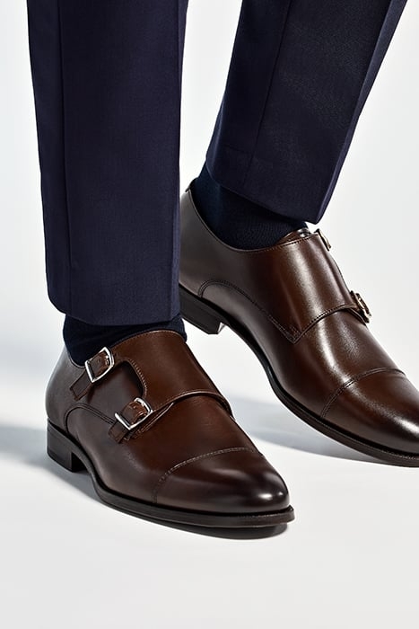 BROWN DOUBLE MONK STRAP BROWN 2