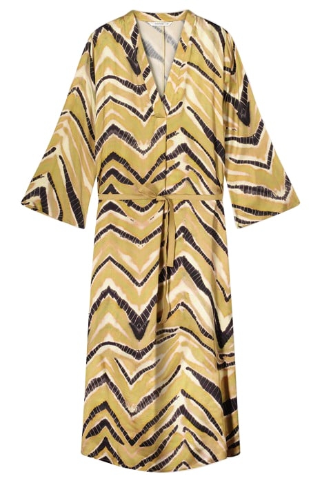 DRESS ZIGZAG GREEN LENTIL 2