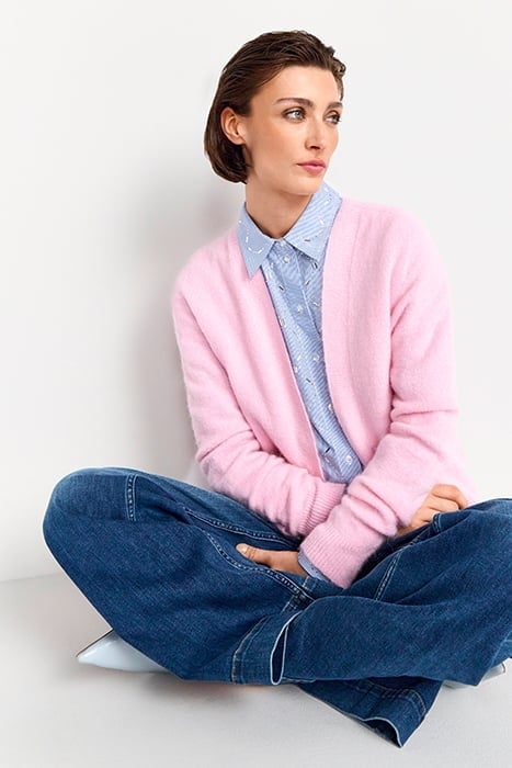 COZY CARDIGAN RECYCLED FROZEN ROSE 4