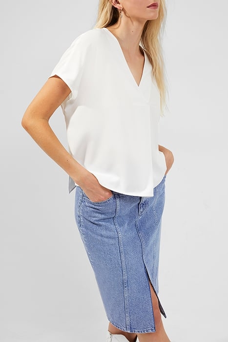 CREPE LIGHT SSLV VNCK TOP WHITE 3