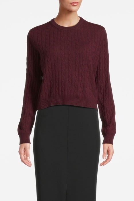 LEMON SWEATER MERLOT 1