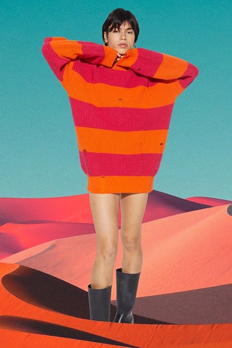 SASA KNITTED DRESS JAZZY ORANGE 6