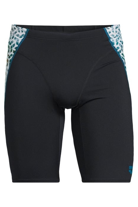 MEN'S ARENA PLANET WATER SWIM JAMMER BLACK-WHITE MULTI 3