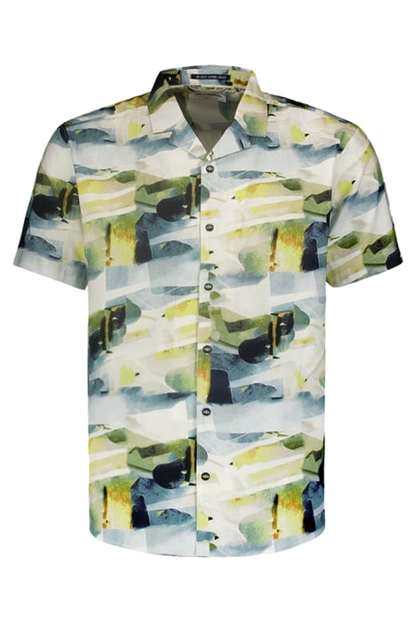 SHIRT SHORT SLEEVE RESORT COLLAR ALLOVER PRINTED CEMENT 4
