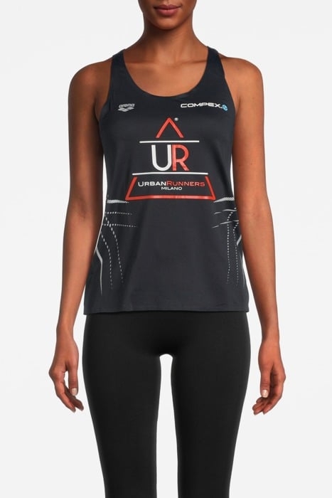 W A-ONE MESH TANK TOP BLACK UR 1