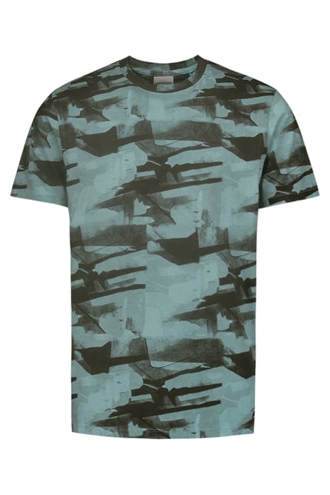 T-SHIRT CREWNECK ALLOVER PRINTED GARMENT DYED SKY 4