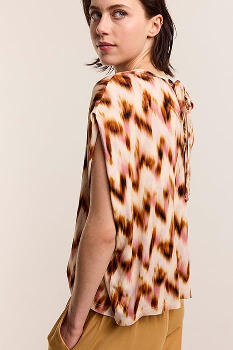 TOP BLURRED ZIG ZAG PRINT MULTICOLOUR 2