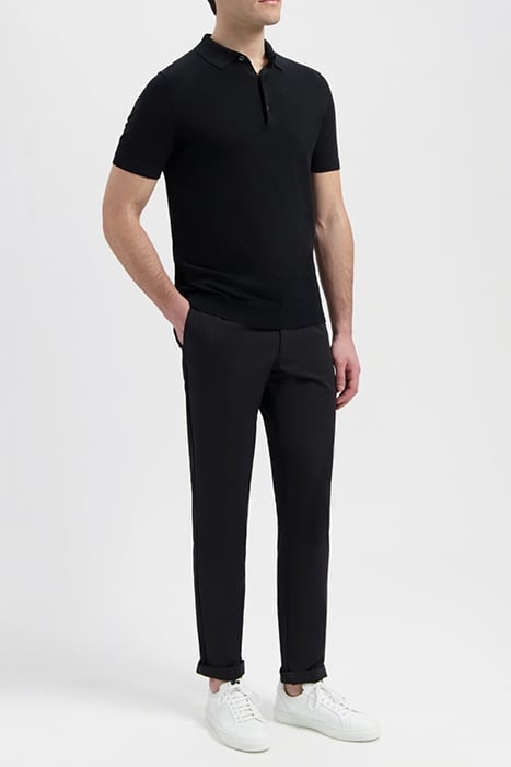 DAVIS | TAILORED POLOSHIRT PURE BLACK 3