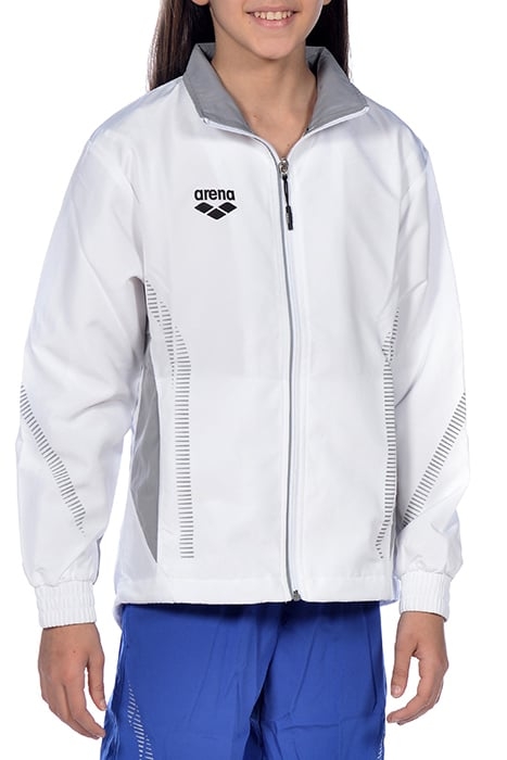JR TL WARM UP JACKET WHITE-GREY 3