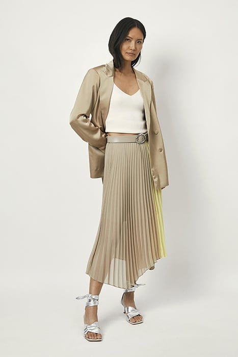 FARAWAY COLOURBLOCK SKIRT DRY SAND 3