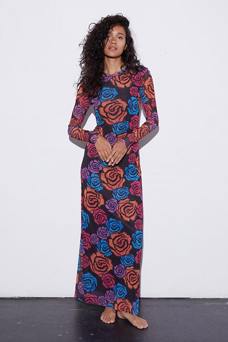 ROSALINA MESH DRESS BLACK 1