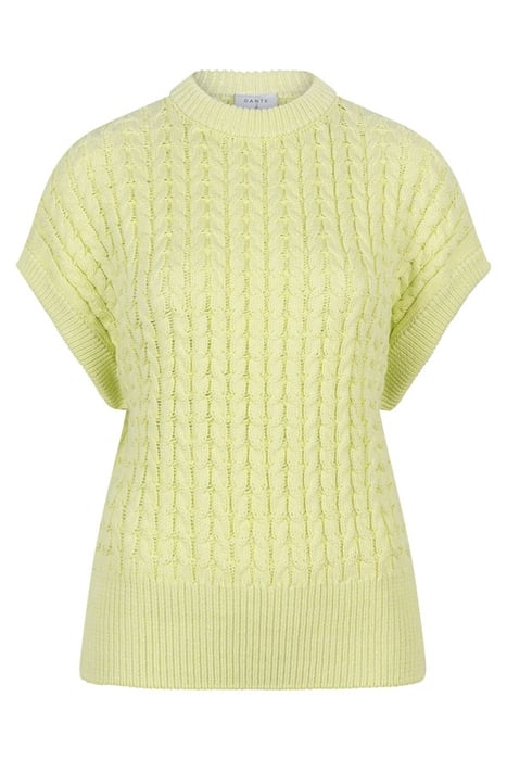 COBRA CABLE KNIT TOP BITTER LIME 3