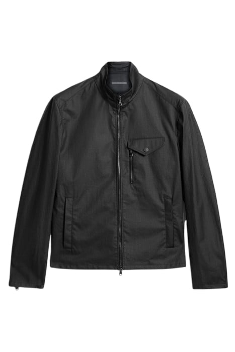 RACER JACKET WITH FLAP/ZIP CHEST PKT WEL BLACK 1