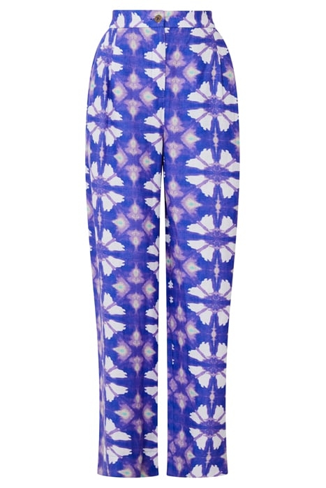 FRENCH CONNECTION DORY BIRDIE LINEN TROUSERS ROYAL BLUE 3