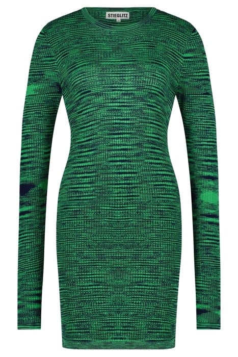 SPACEDYE MINI DRESS GREEN 3