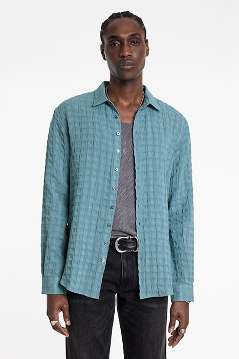MULTI BUTTON SLIM FIT SHIRT SEA GREEN HT 1