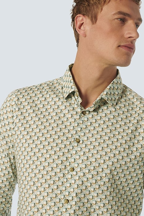 SHIRT STRETCH ALLOVER PRINTED MINT 6