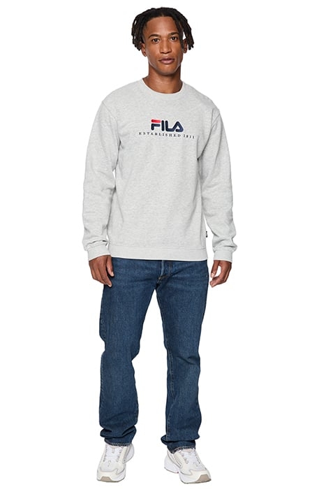 BOLLWILLER CREW SWEAT LIGHT GREY MELANGE 4