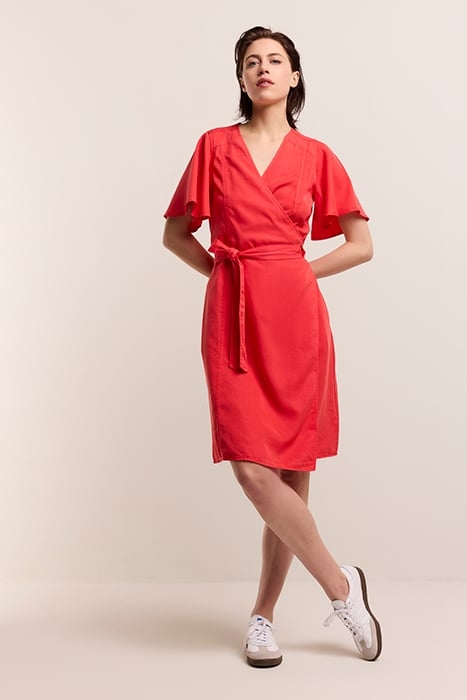 WRAP DRESS BREEZY TENCEL POPPY 1