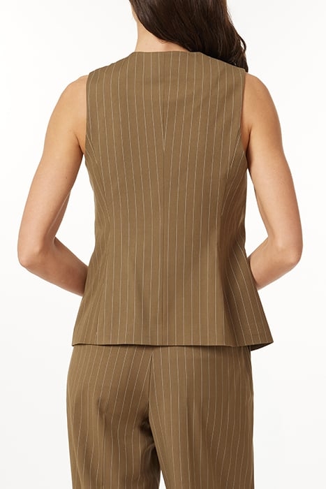 LONGLINE VEST BROWN 2