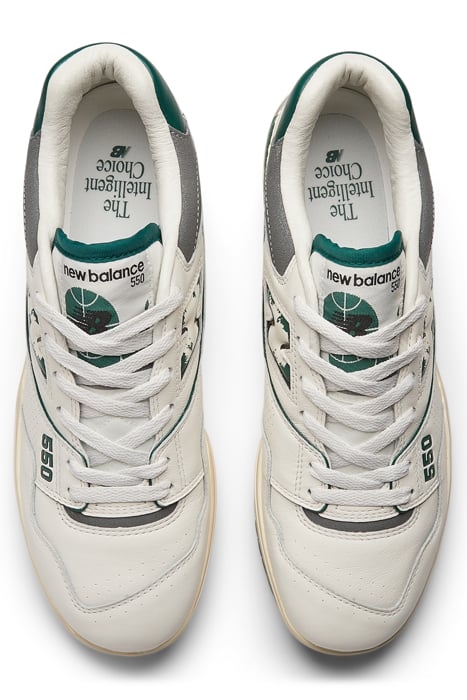 BB550VTG SNEAKERS IN SEA SALT & GREEN 5