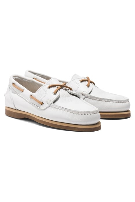 CLASSIC BOAT BOAT SHOE WHITE FULL GRAIN 2