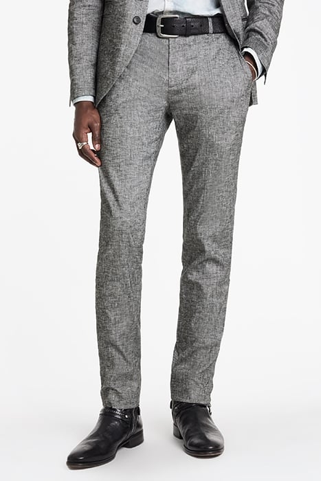 SLIM FIT PANTS WITH WELT HIP POCKET AND MED GREY 1