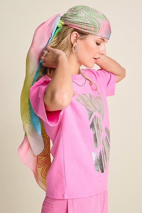 SHAWL - EMBROIDERY CHERRY BLOSSOM PINK 2