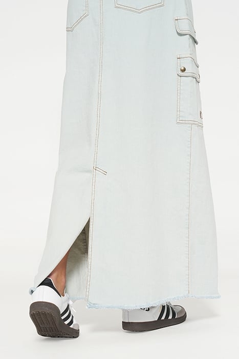 SLUB TWILL SKIRT SEA FOAM 5