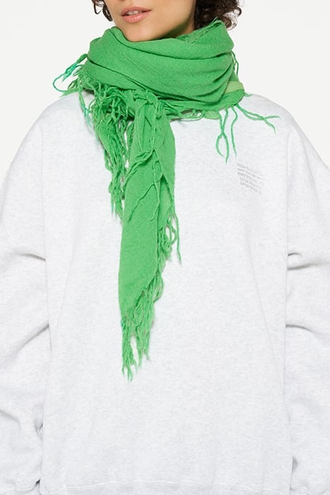 WOOL SCARF APPLE GREEN 2