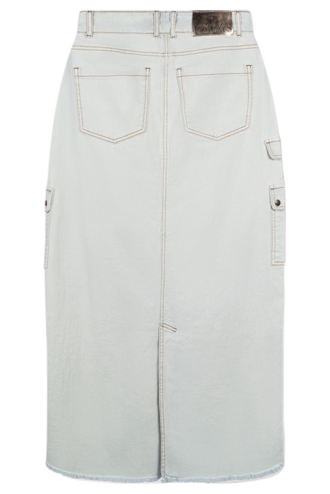 SLUB TWILL SKIRT SEA FOAM 3