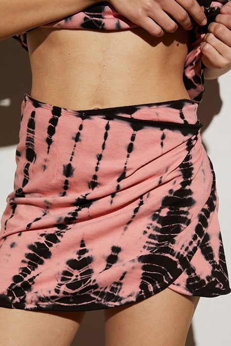 LULA WRAP SKIRT NEON PINK 3