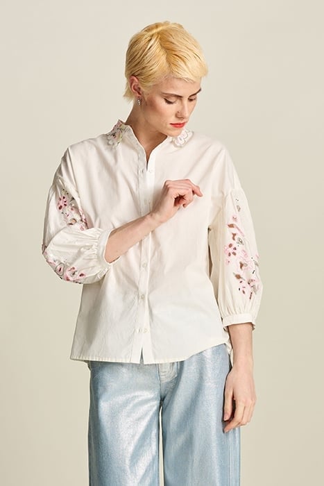 BLOUSE - EMBROIDERY BLOOMING ECRU WHITE 5