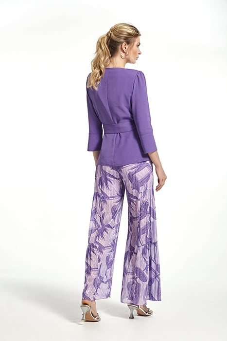 STRETCH SATIN ENOLA TOP PURPLE 2